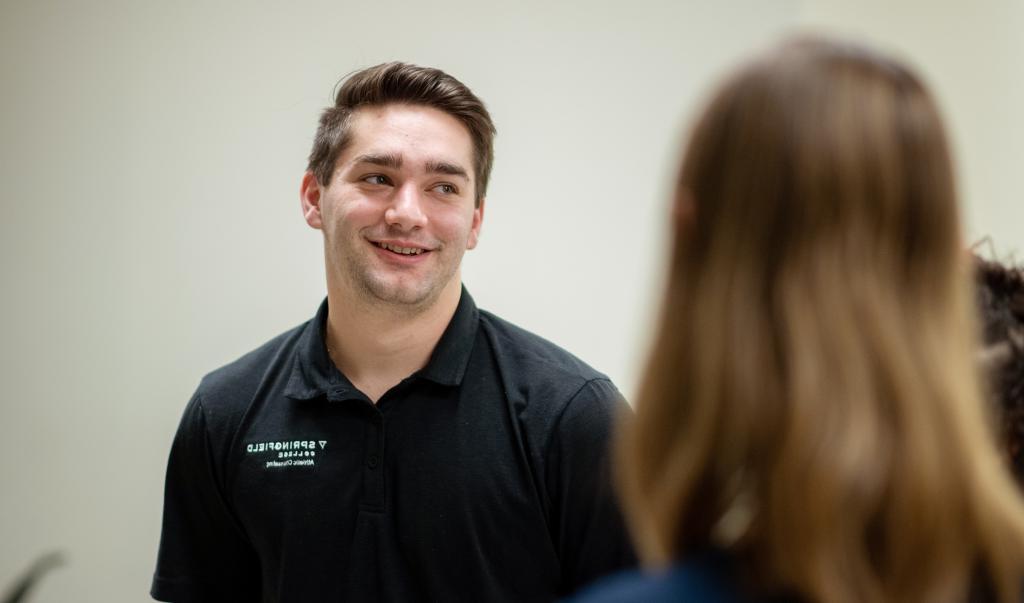 Male Springfield College Athletic Counseling student